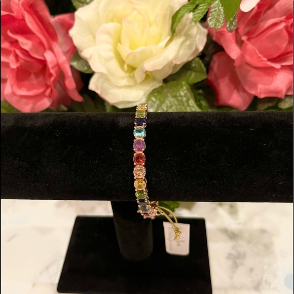 Isabella M Jewelry - Isabella M. Brass with Cubic Zirconia Tennis Bracelet.